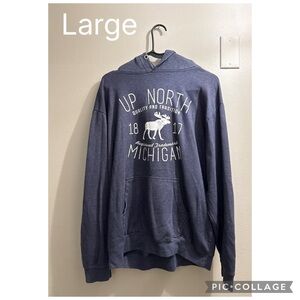 Blue 'Up North Michigan' Hoodie